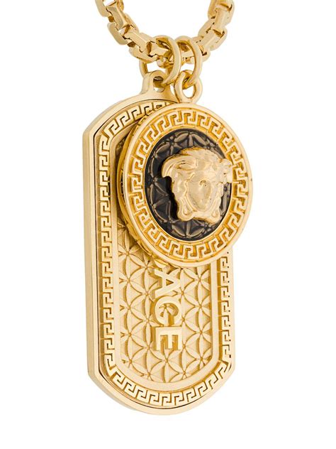 versace dog tag necklace|versace dog collars.